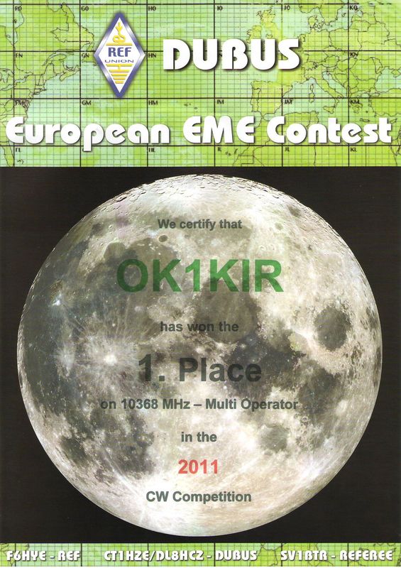 2011 10 GHz European EME Contest